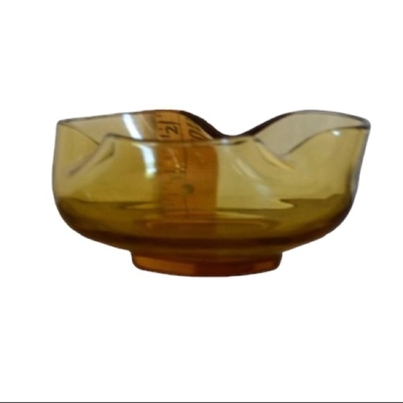 Vtg Anchor Hocking Amber Chip & Dip Set - Picture 5 of 5